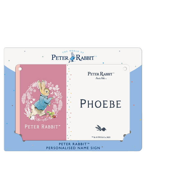Beatrix Potter - Peter Rabbit - Phoebe (Named Sign)