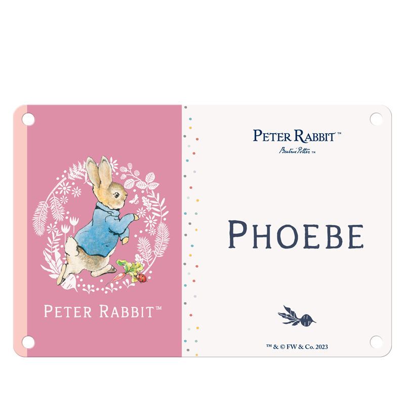 Beatrix Potter - Peter Rabbit - Phoebe (Named Sign)