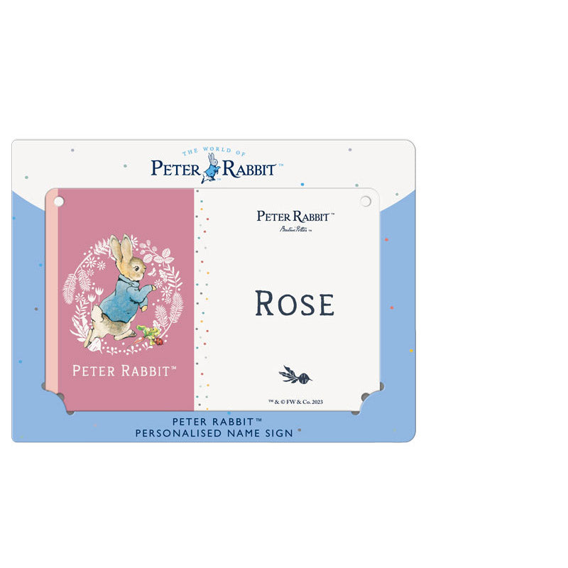 Beatrix Potter - Peter Rabbit - Rose (Named Sign)