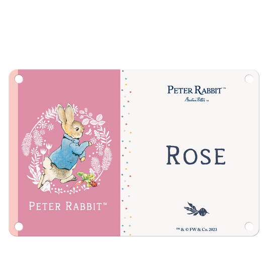 Beatrix Potter - Peter Rabbit - Rose (Named Sign)