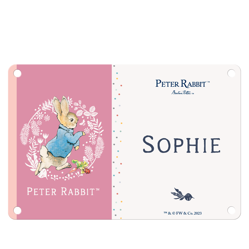 Beatrix Potter - Peter Rabbit - Sophie (Named Sign)