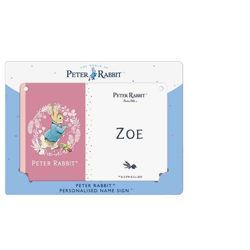 Beatrix Potter - Peter Rabbit - Zoe (Named Sign)