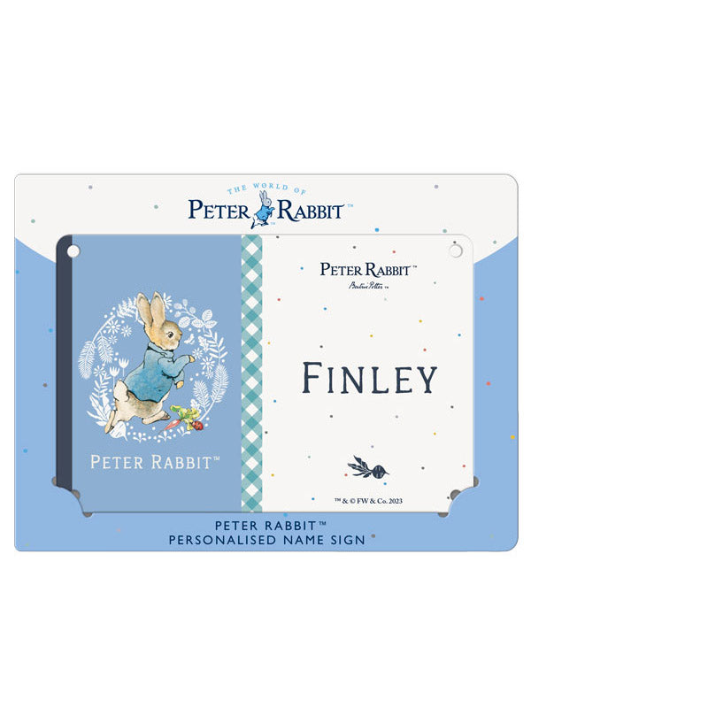 Beatrix Potter - Peter Rabbit - Finley (Named Sign)