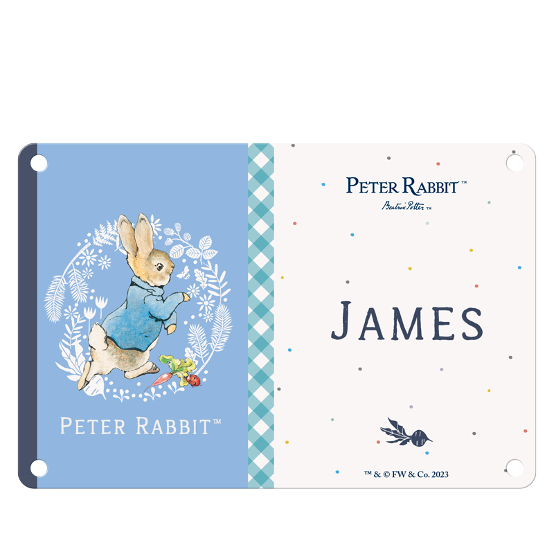 Beatrix Potter - Peter Rabbit - James (Named Sign)