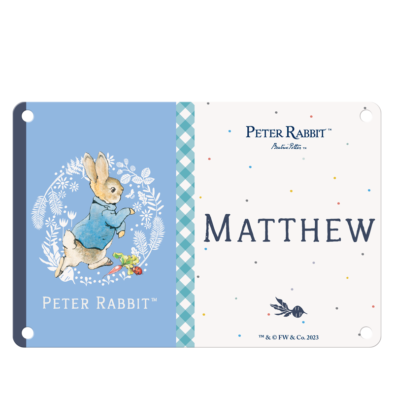 Beatrix Potter - Peter Rabbit - Matthew (Named Sign)