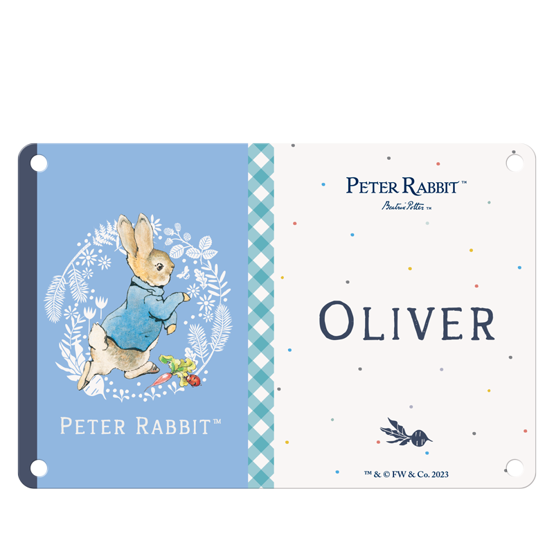 Beatrix Potter - Peter Rabbit - Oliver (Named Sign)
