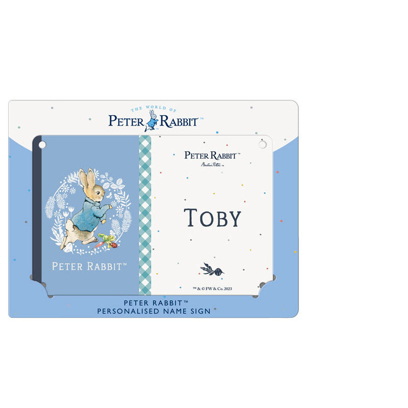 Beatrix Potter - Peter Rabbit - Toby (Named Sign)