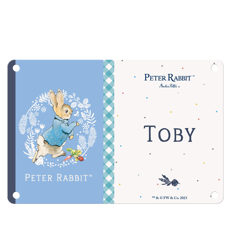 Beatrix Potter - Peter Rabbit - Toby (Named Sign)