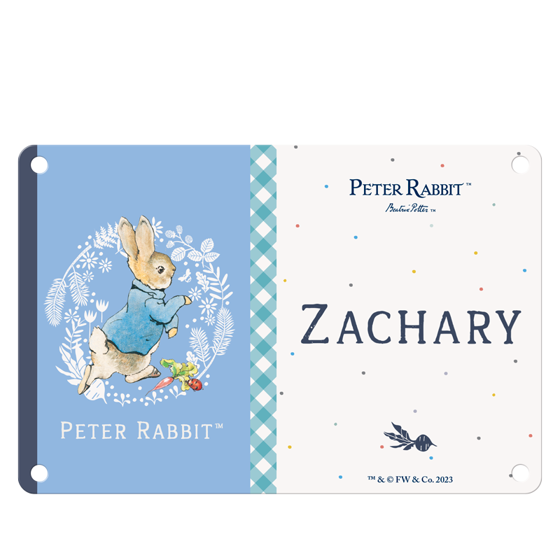 Beatrix Potter - Peter Rabbit - Zachary (Named Sign)