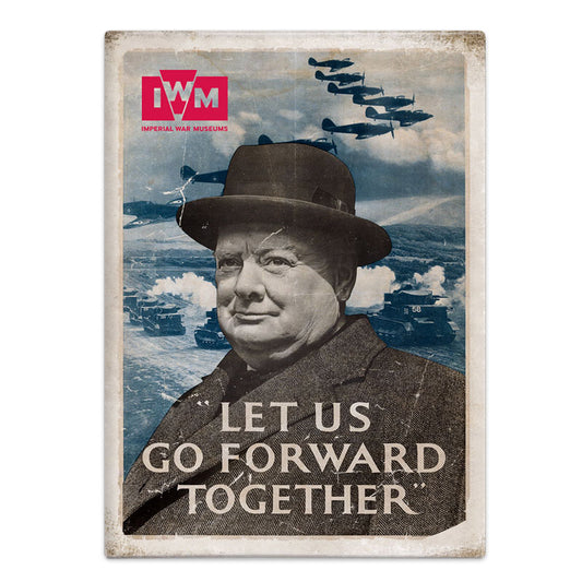 Churchill - Let Us Go Forward Together (Fridge Magnet)