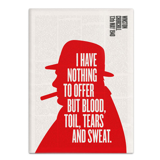 Churchill - Blood Toil Tears and Sweat (Fridge Magnet)