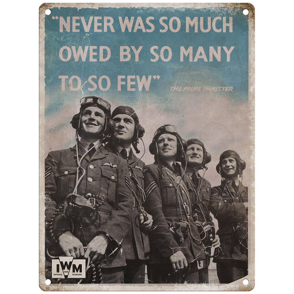 Never was so much owed by so many to so few (Small)