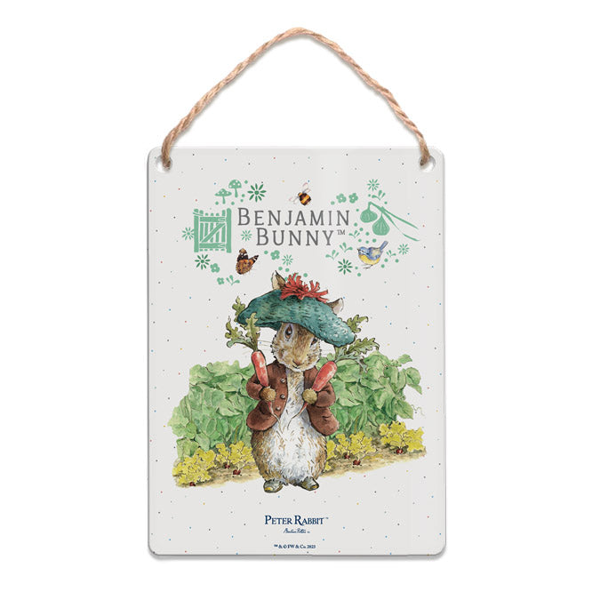 Beatrix Potter - Benjamin Bunny and Carrots (Dangler Sign)
