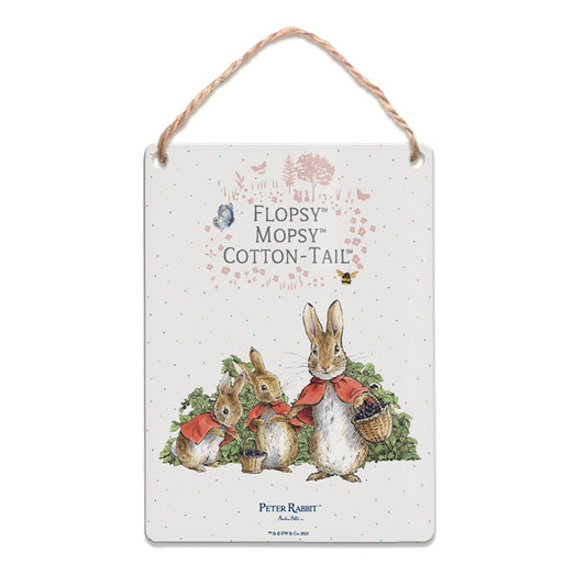 Beatrix Potter - Flopsy, Mopsy and Cotton-Tail (Dangler Sign)