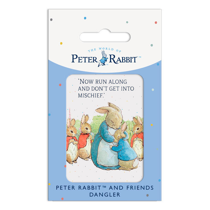 Beatrix Potter - 'Now run along and don't get into mischief' (Dangler Sign)