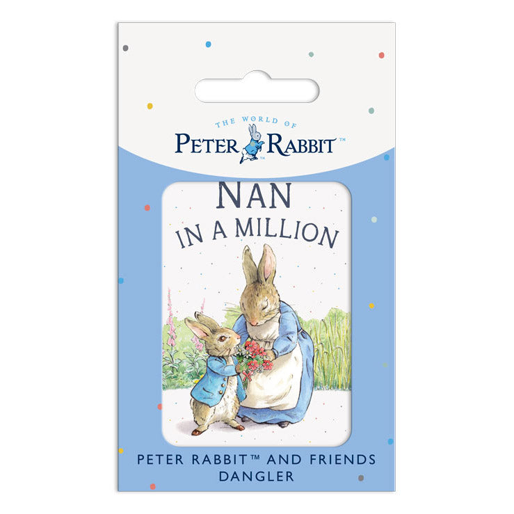 Beatrix Potter - Peter Rabbit - NAN in a MILLION (Dangler Sign)