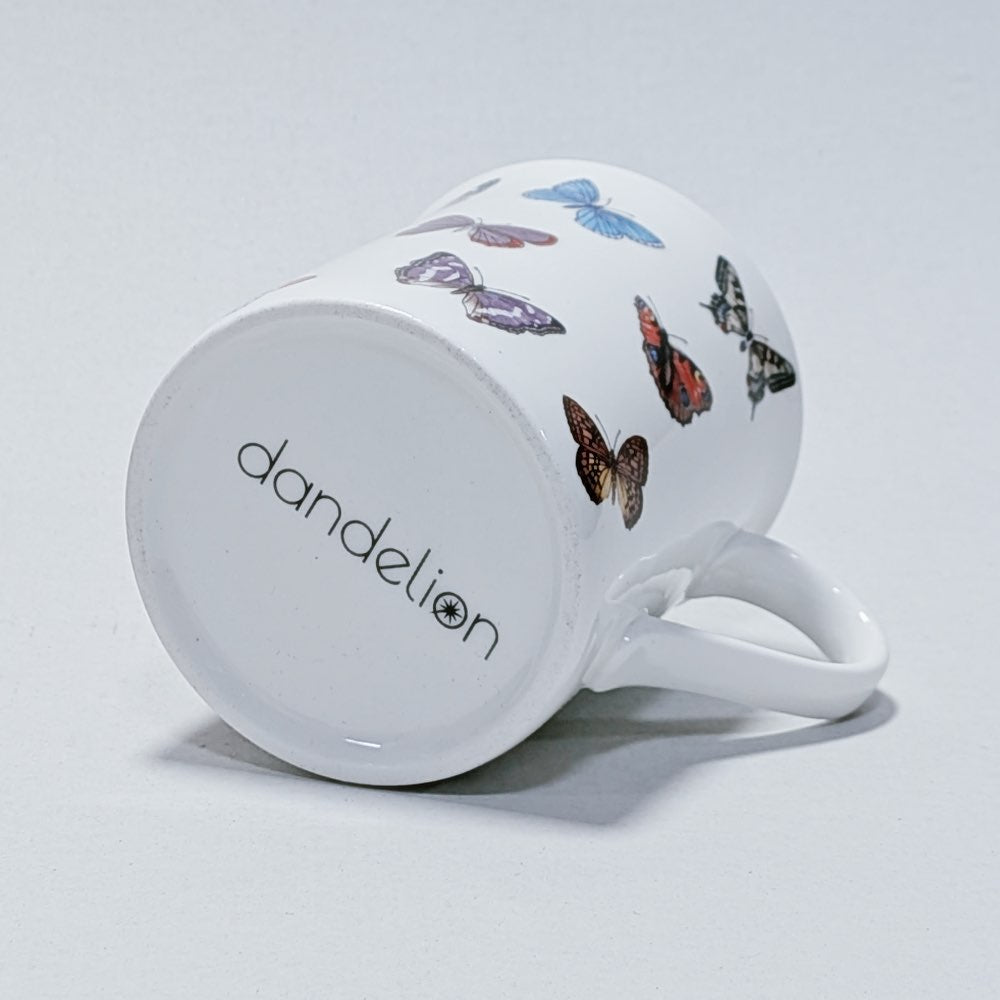 Butterflies Set 4 Fine Bone China Mug