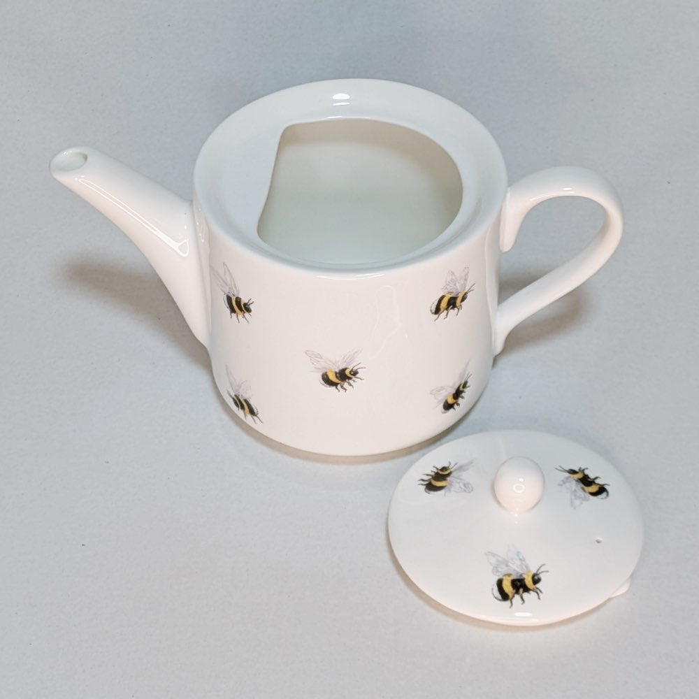 Small Bumble Bees Fine Bone China Teapot