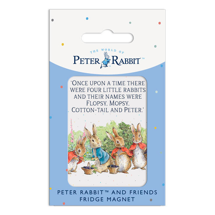 Beatrix Potter - 'Once Upon a time there were four little rabbits… (Fridge Magnet)
