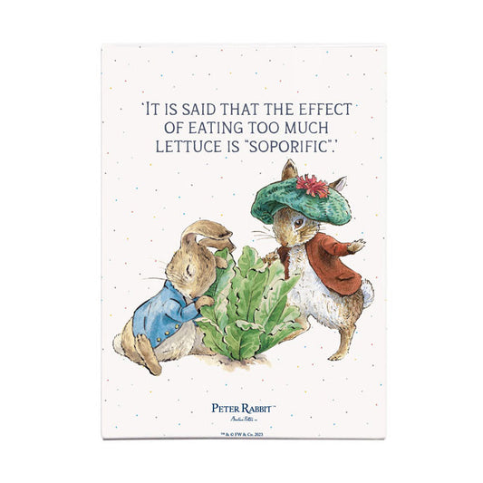 Beatrix Potter - Peter Rabbit and Benjamin Bunny with Lettuce (Fridge Magnet)