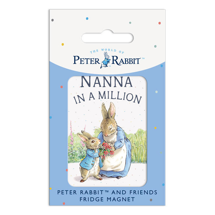 Beatrix Potter - Peter Rabbit - NANNA in a MILLION (Fridge Magnet)