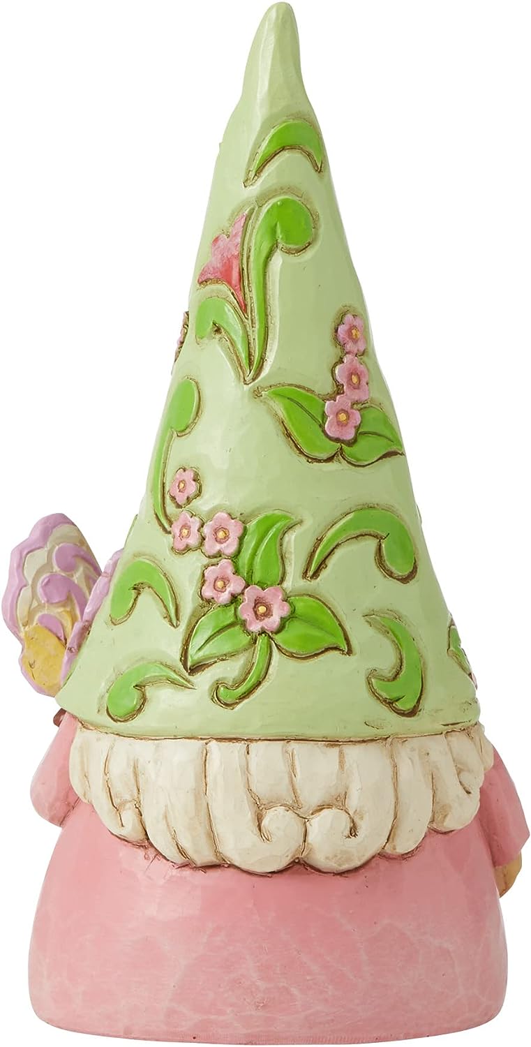 Garden Guest - Gnome With Butterfly Figurine
