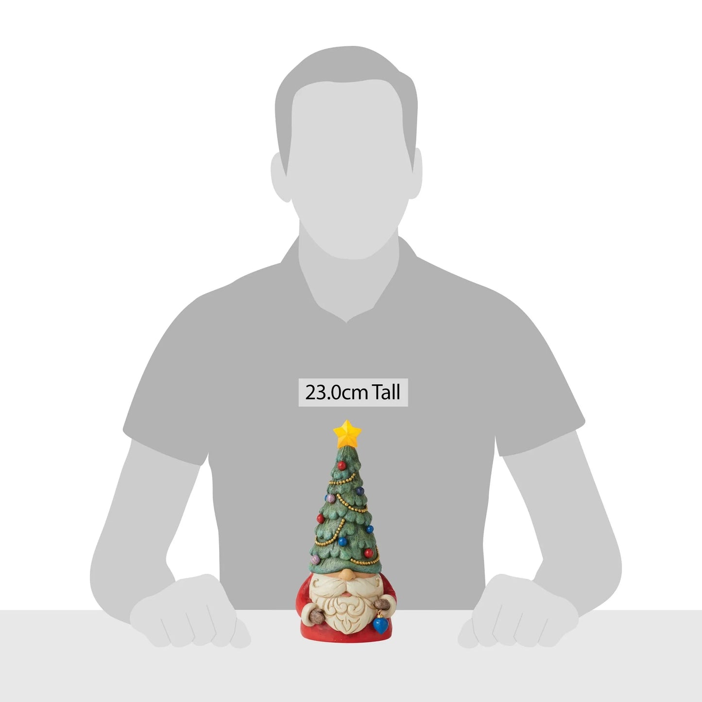 Let Your Joy Shine Bright - Lighted Christmas Tree Gnome Light-up Figurine