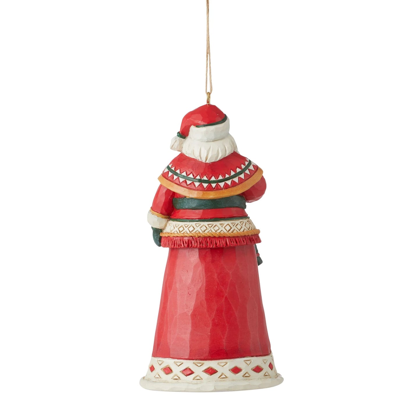 Lapland Santa Wuth Reindeer Scene Hanging Ornament