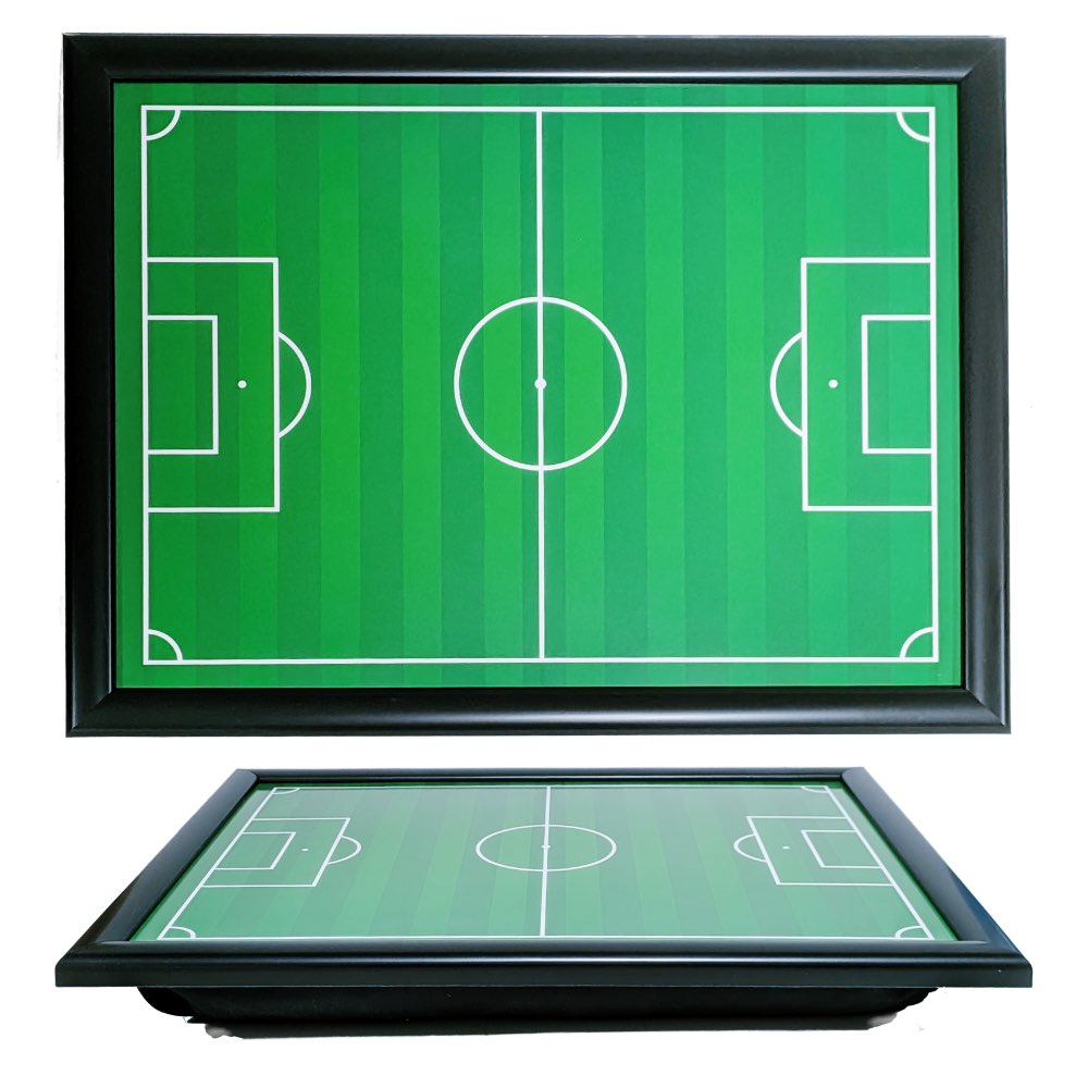 Football Pitch - Black Frame Lap Tray