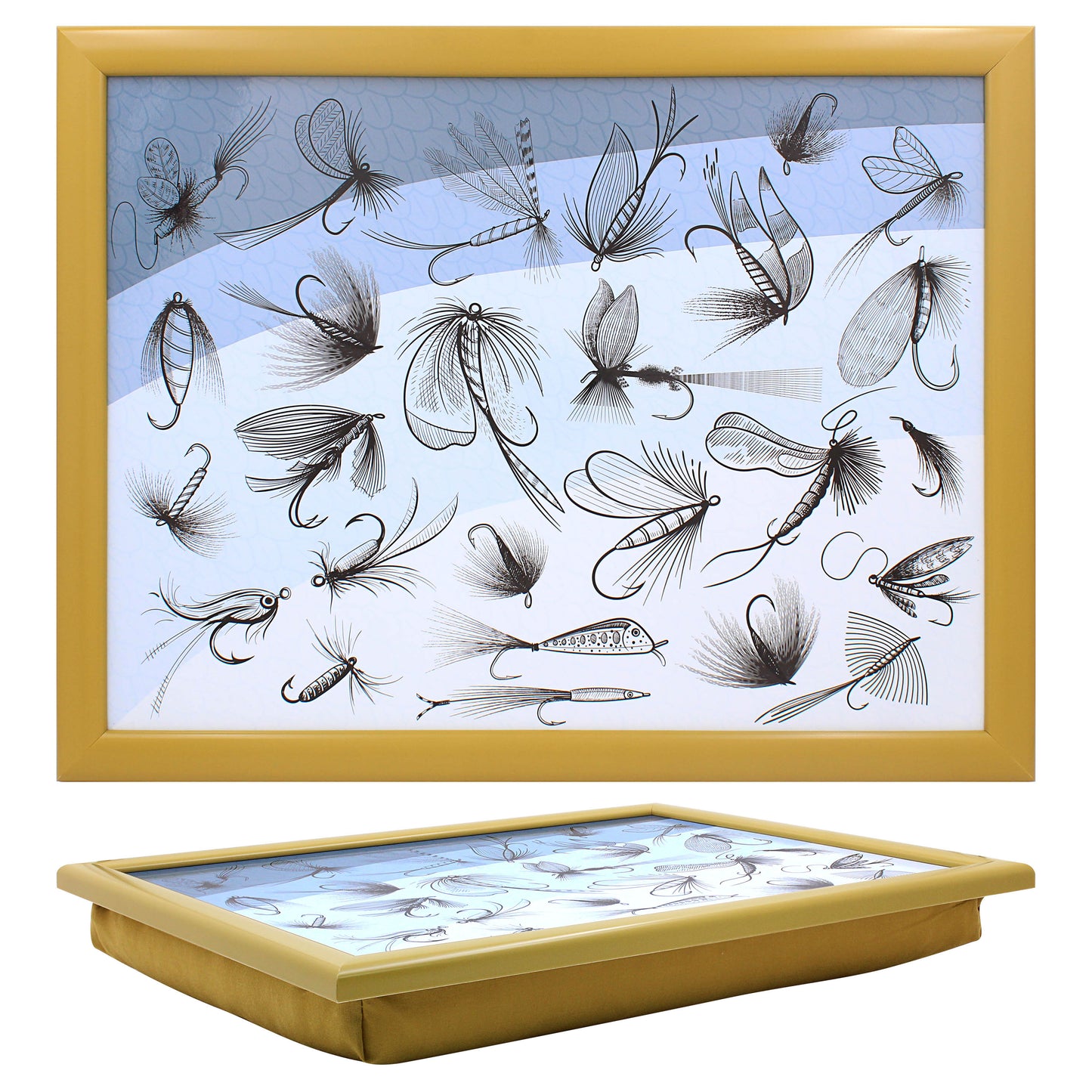 Fly Fishing - Flies & Lures Design Lap Tray