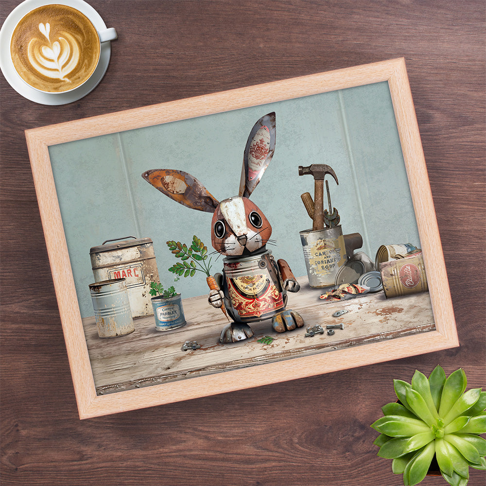 Bug Art - Scrap Rabbit Lap Tray