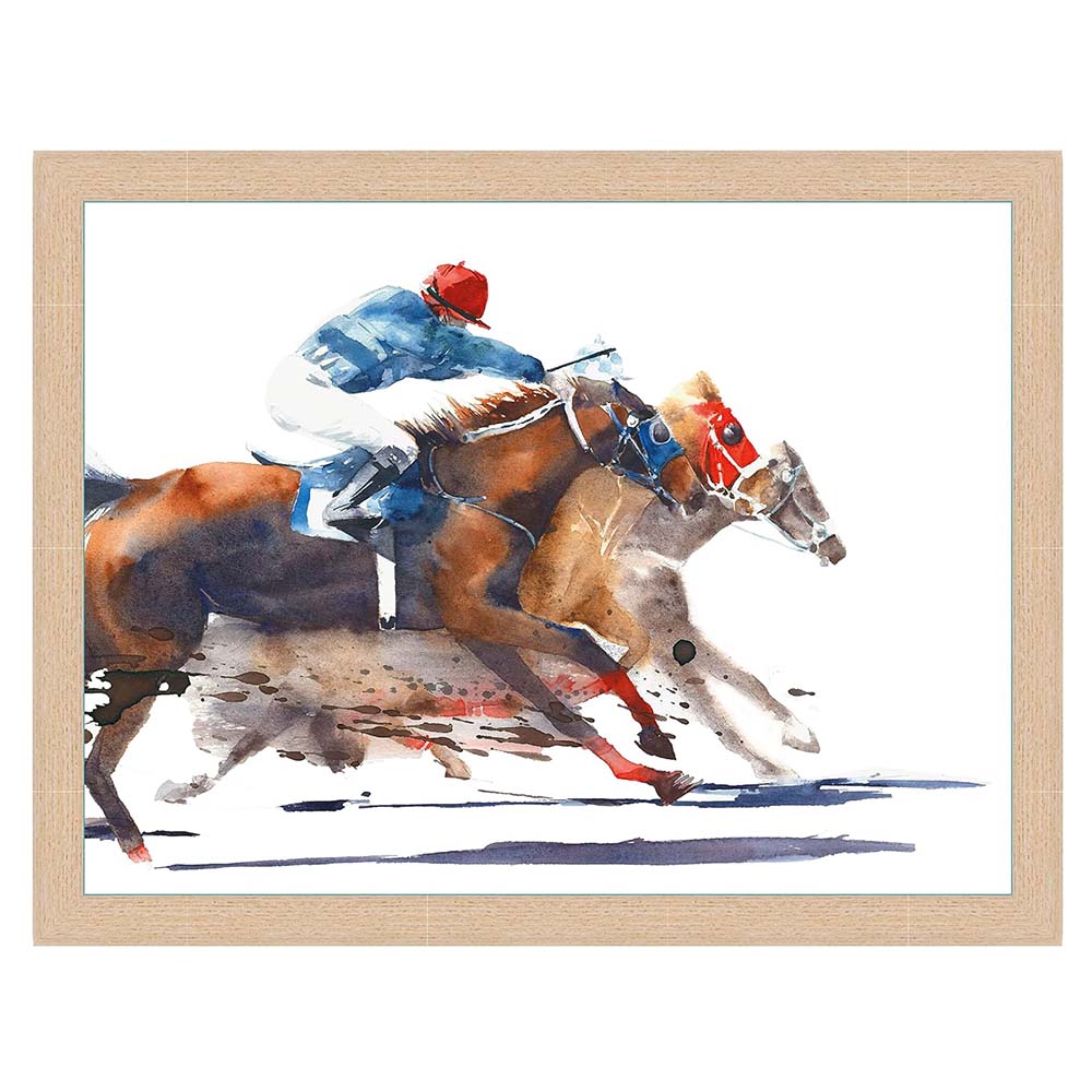 “The Photo Finish” - Horse Racing Design Lap Tray