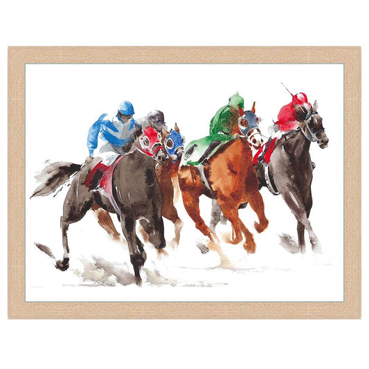 “The Final Furlong” - Horse Racing Design Lap Tray