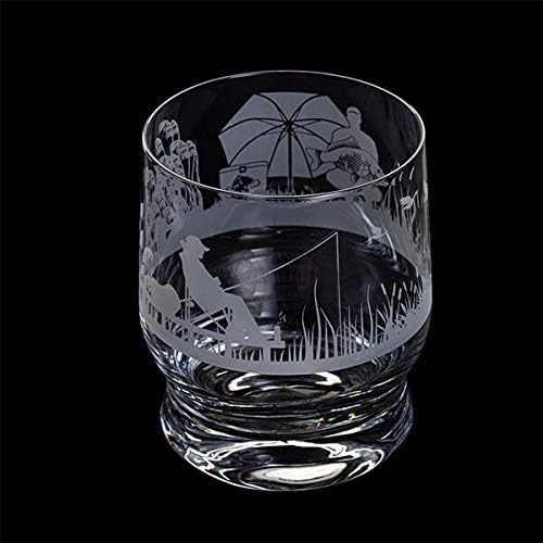 Aspect Etched Glass Tumbler - Coarse Fishing