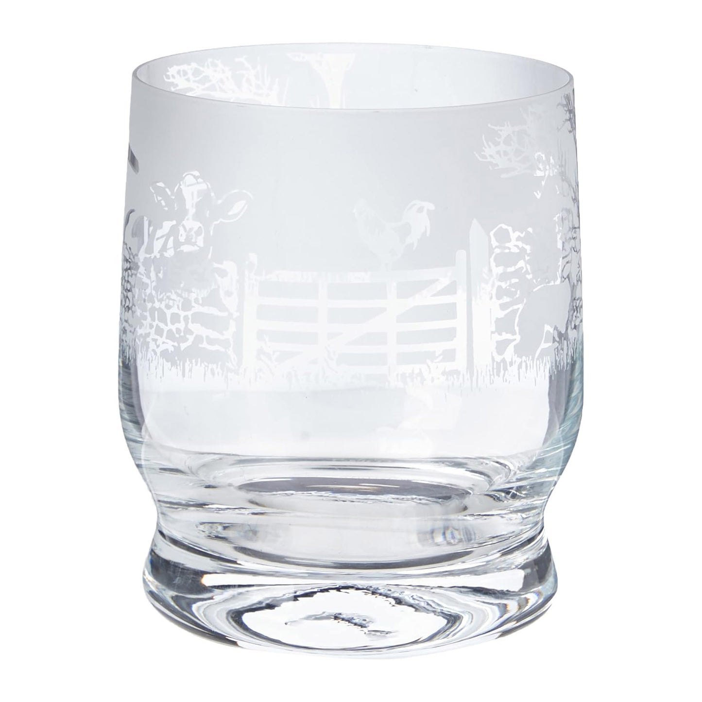 Aspect Etched Glass Tumbler - Farming