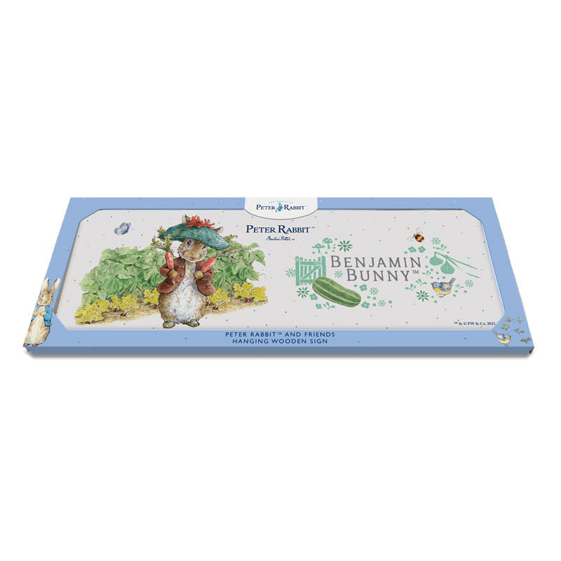Beatrix Potter - Benjamin Bunny and Carrots (Wooden Sign)