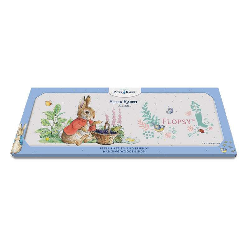 Beatrix Potter - Flopsy Sitting (Wooden Sign)