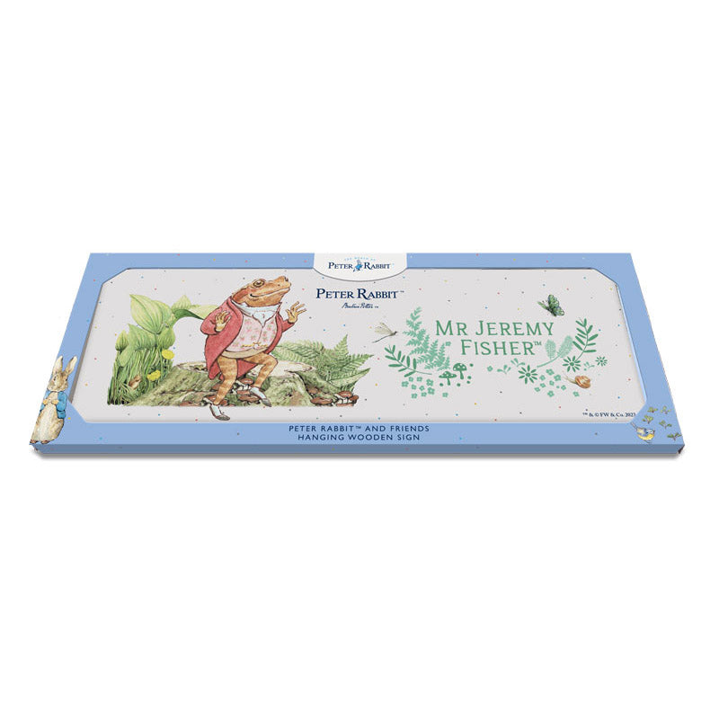 Beatrix Potter - Mr Jeremy Fisher (Wooden Sign)