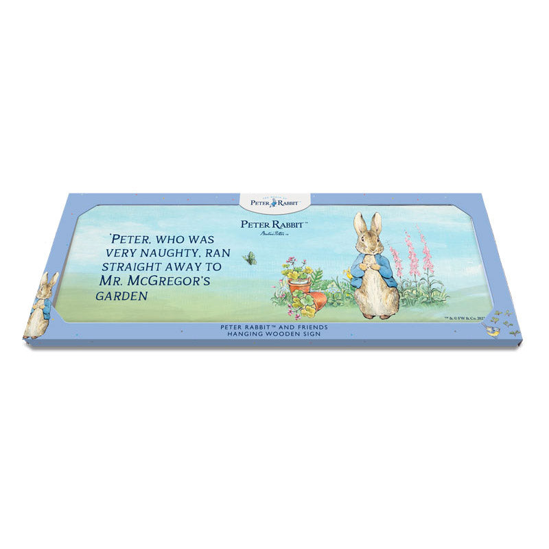 Beatrix Potter - Peter Rabbit - Peter, who was very naughty… (Wooden Sign)