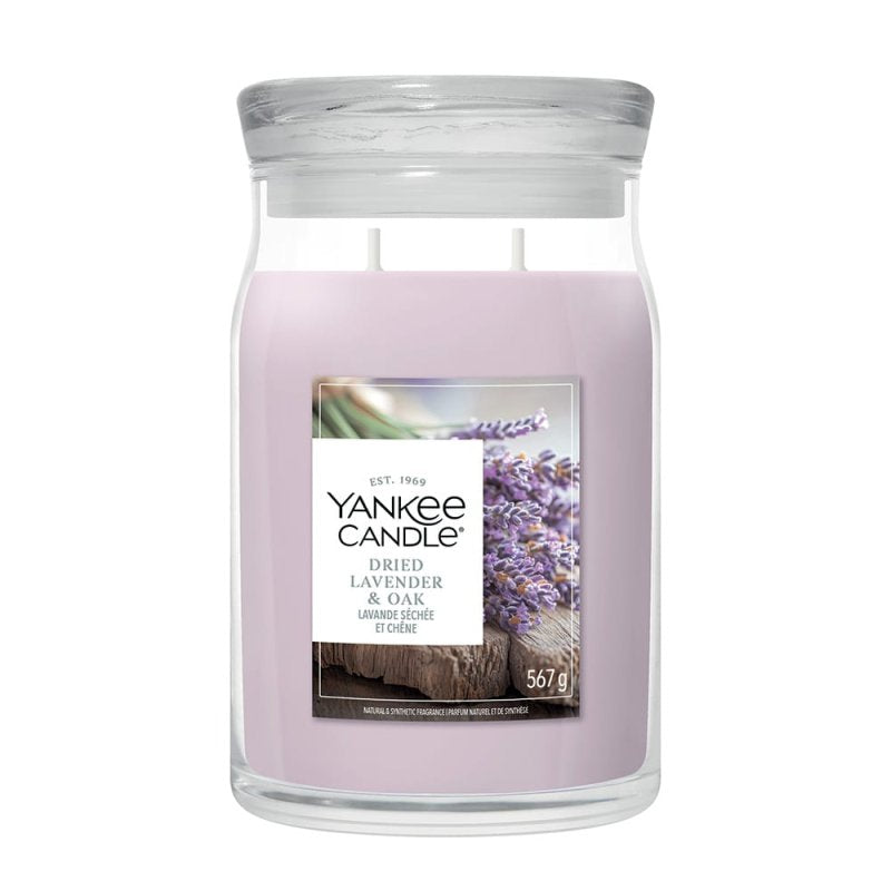 Dried Lavender & Oak - Signature Large Jar Scented Candle