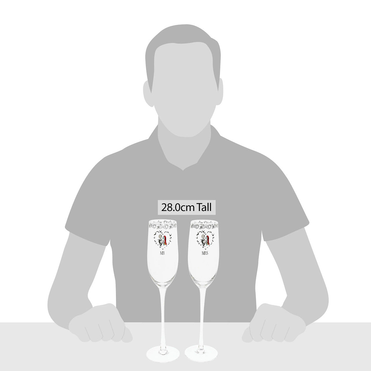 Nightmare Before Christmas Toasting Glasses