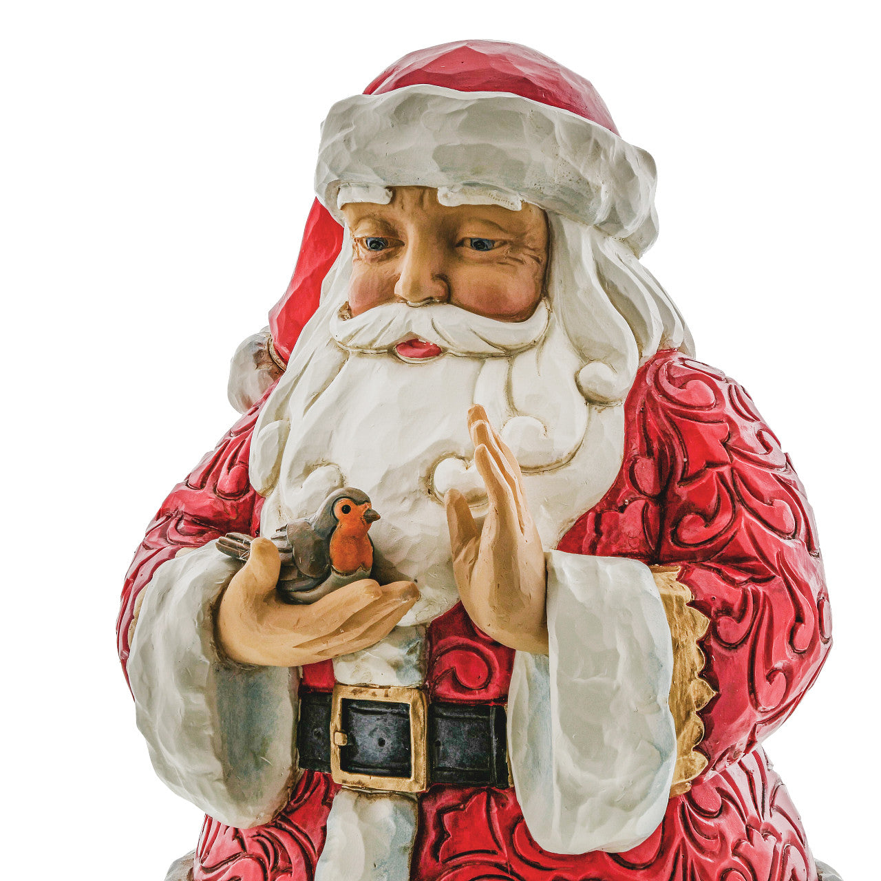 Touch by Wonder - Santa with Robin in Hands Figurine