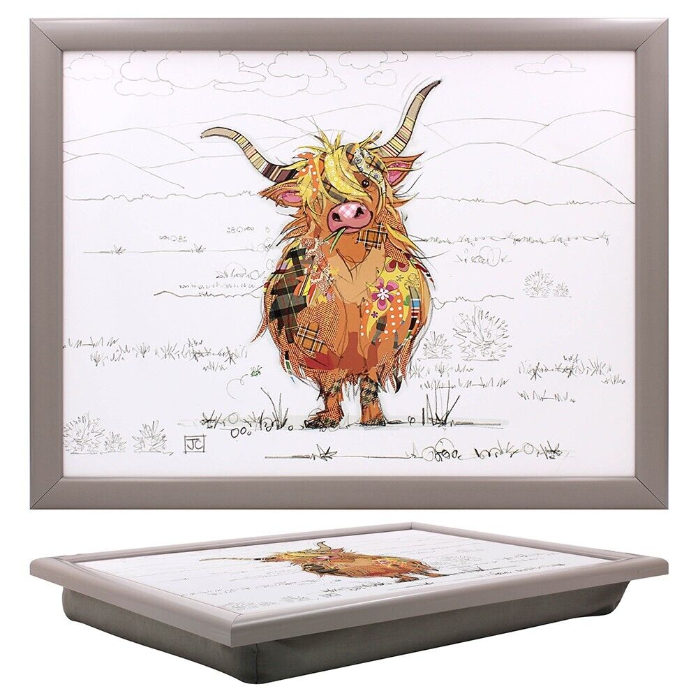 Bug Art - "Hamish" Highland Cow Lap Tray