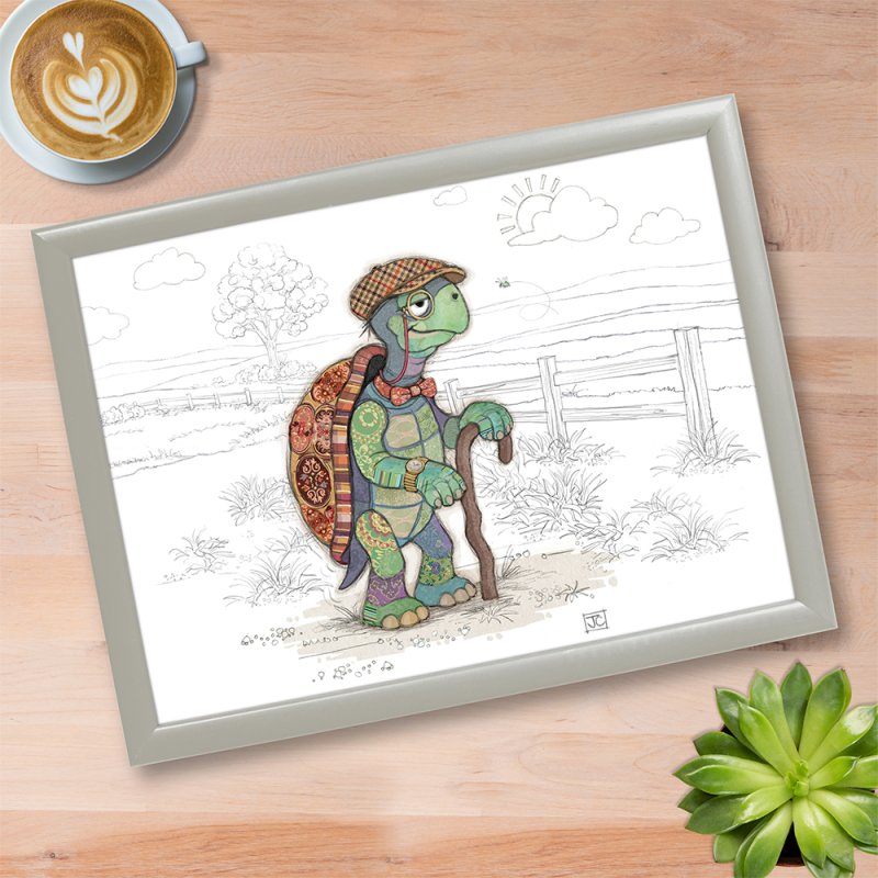 Bug Art - Tortoise 'Theodore' Lap Tray