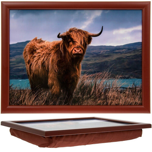 Highland Cow Design Lap Tray
