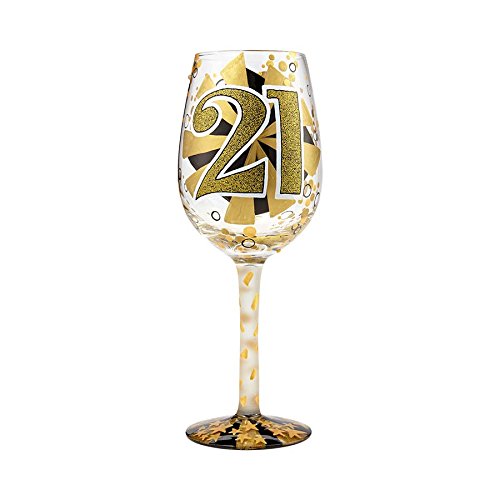 21st Birthday Wine Glass