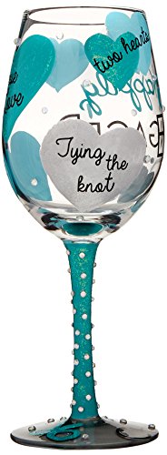 Happily Engaged Wine Glass
