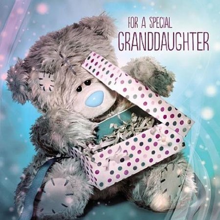 Granddaughter Birthday Card (3D Holographic)