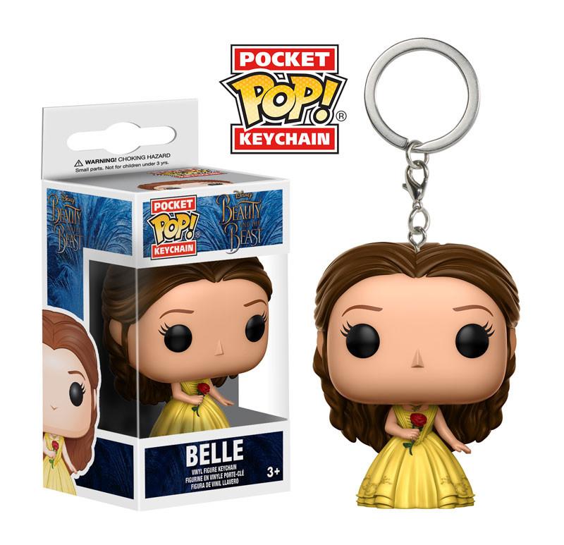 Beauty and the Beast - Belle in yellow dress Keychain