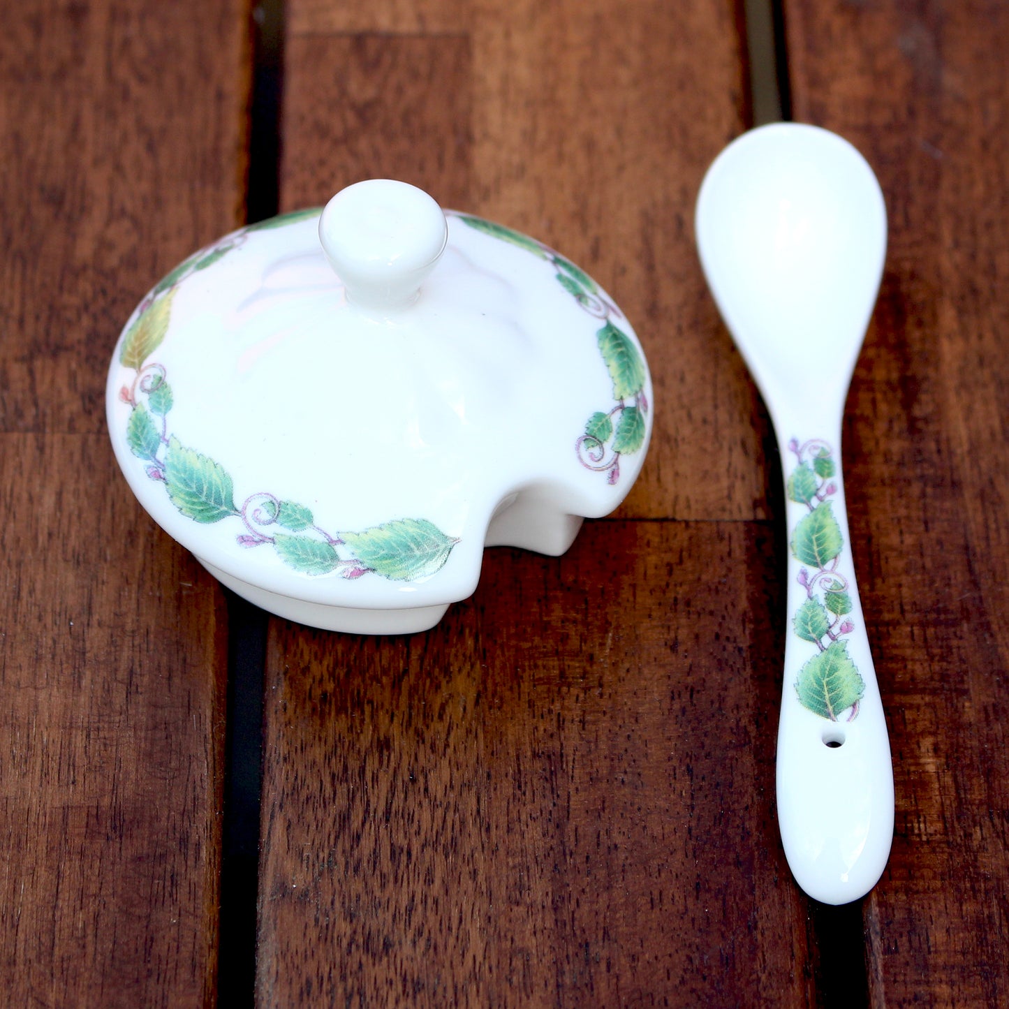 Classic Jam Pot and Spoon - Apricot
